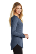 Women's Perfect Tri Long Sleeve Tunic Tee - Navy Frost