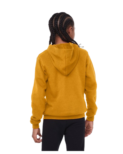 Youth Sponge Fleece Pullover Hoodie - Heather Mustard