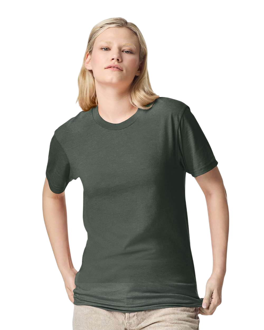 Unisex CVC T-Shirt - Heather Forest