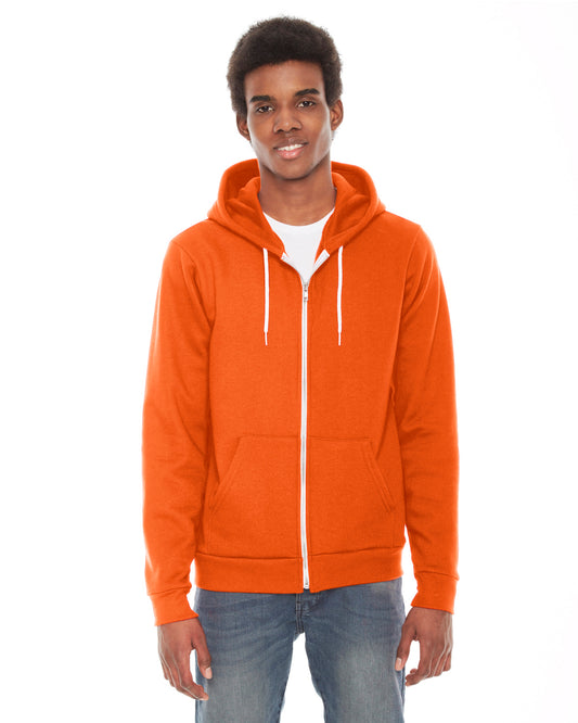Unisex Flex Fleece Zip Hoodie - Tang