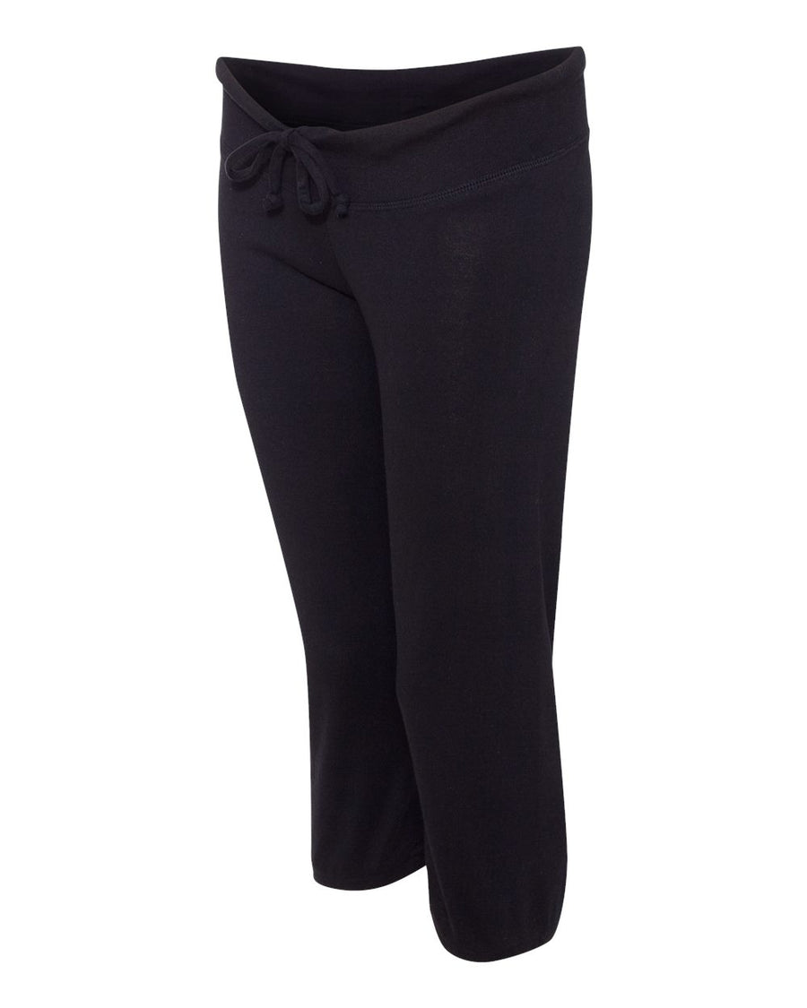 Women's Capri Scrunch Pants - Black
