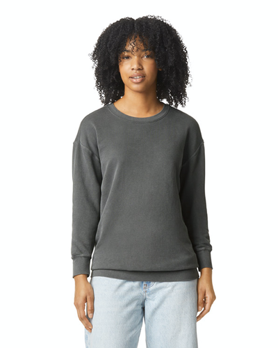 Unisex Lighweight Cotton Crewneck Sweatshirt - Pepper