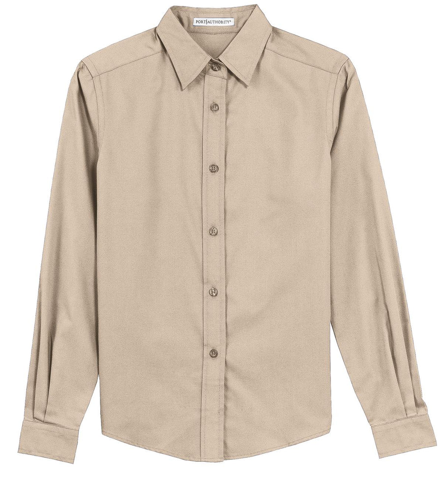 Women's Long Sleeve Easy Care Shirt - Stone