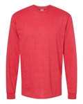 Unisex Heavyweight Long Sleeve Tee - Heather Red