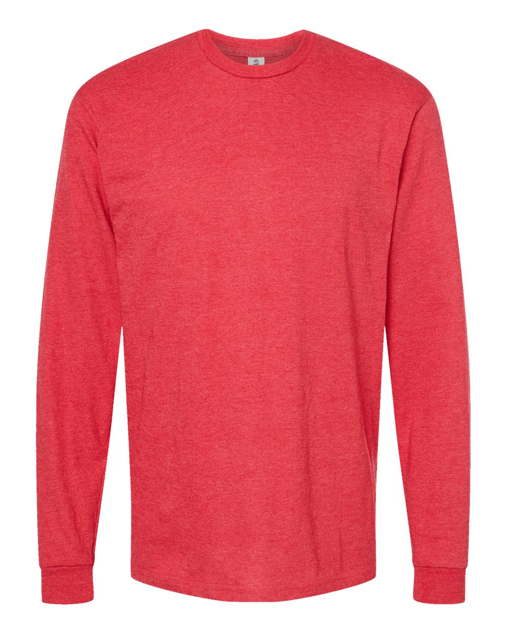 Unisex Heavyweight Long Sleeve Tee - Heather Red