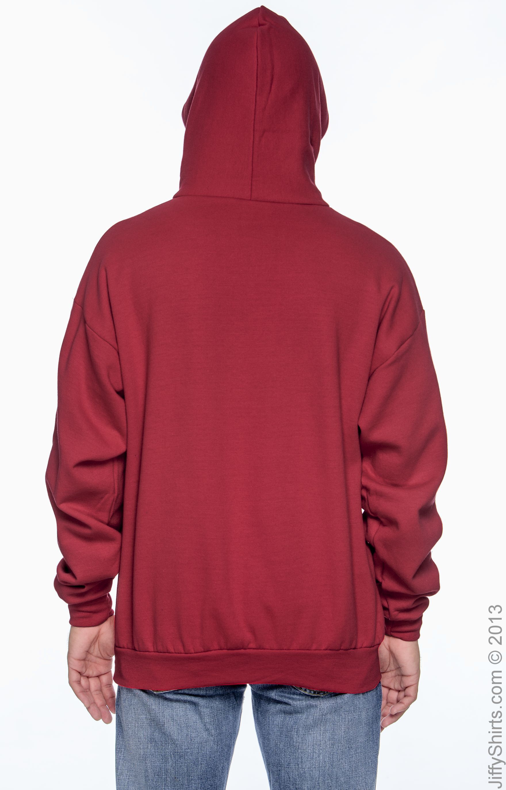 Ecosmart® 50/50 Pullover Hoodie - Deep Red