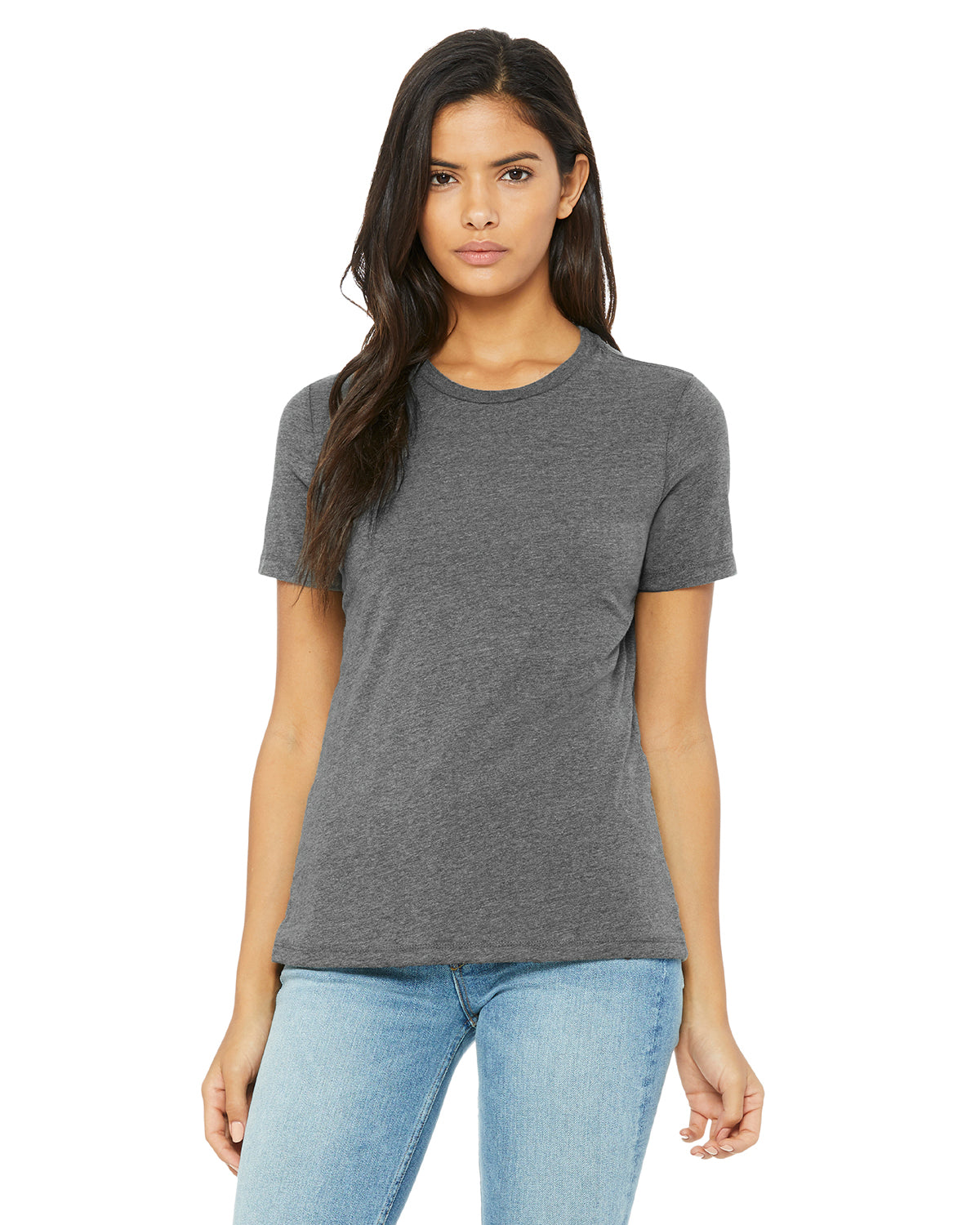 Women's Heathered Relaxed Jersey Short-Sleeve T-Shirt - Heather Deep