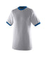 Augusta Sportswear 710 - 50/50 Ringer T-Shirt - Athletic Heather / Royal
