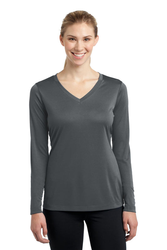 Women's Long Sleeve PosiCharge Competitor V-Neck Tee - Iron Gray