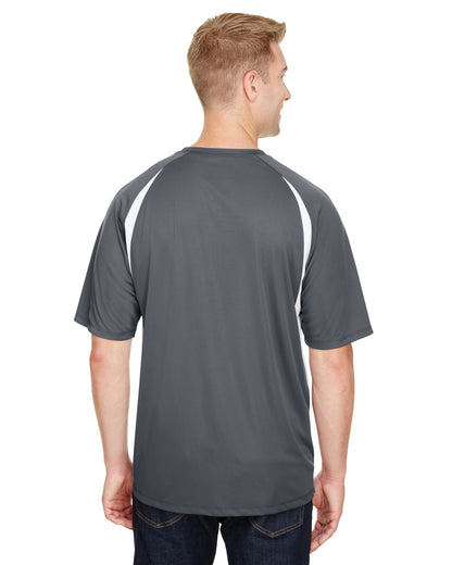 Men's Cooling Performance Color Blocked T-Shirt - Graphite / White
