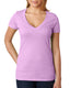 Next Level 6640 - Women's CVC Deep V - Lilac