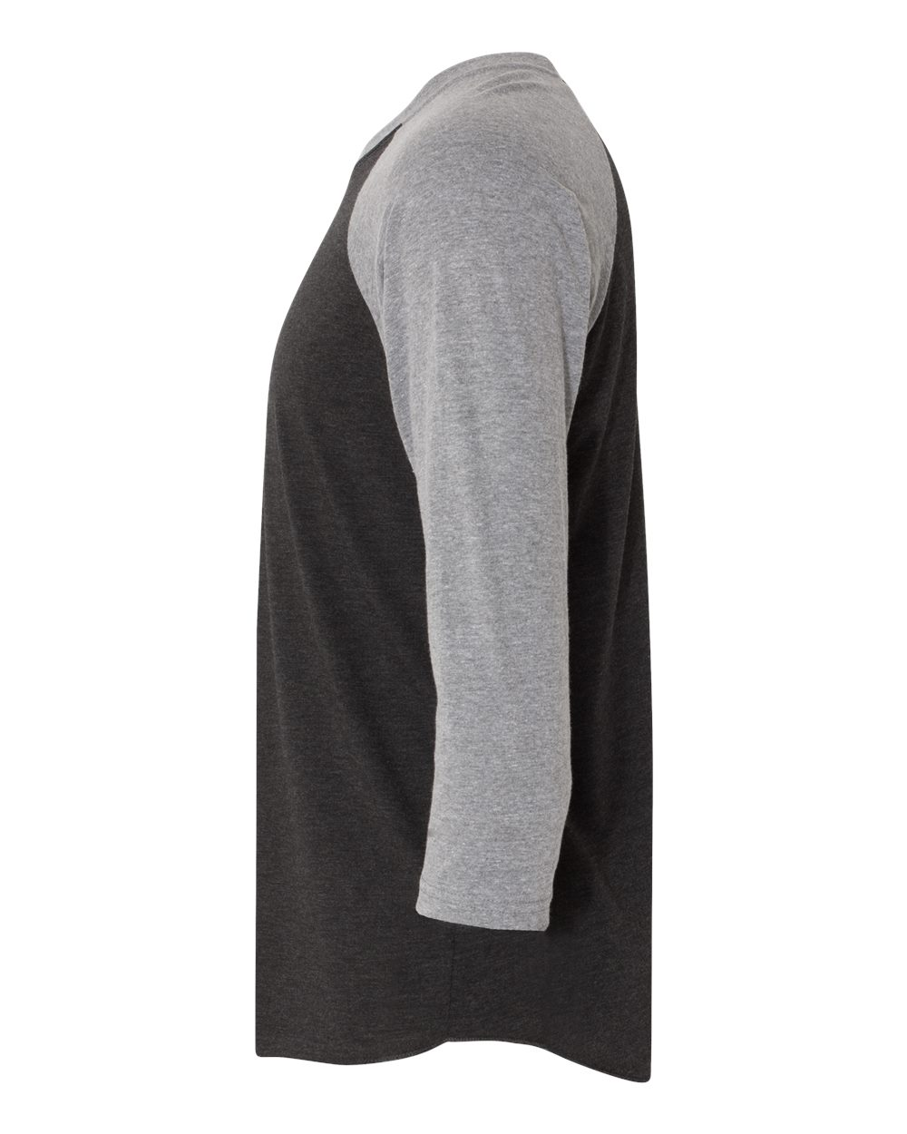Unisex Triblend 3/4-Sleeve Raglan - Premium Heather / Vintage Black