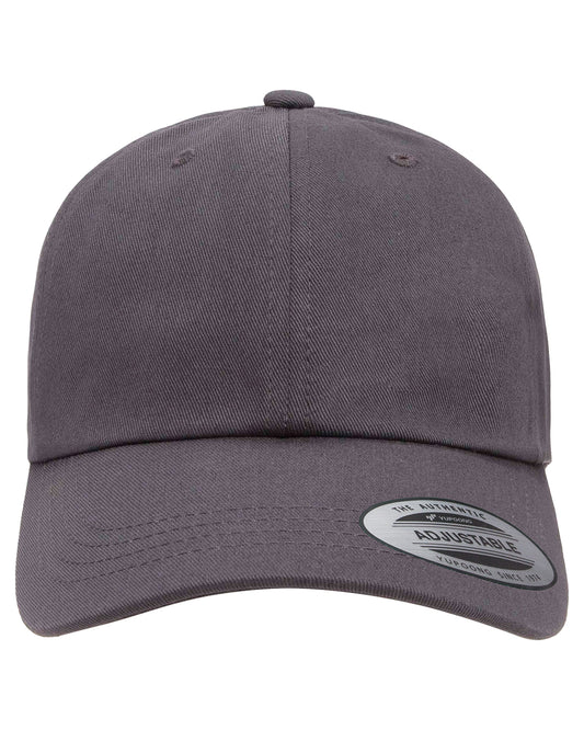 Unisex Low-Profile Cotton Twill Dad Cap - Dark Gray