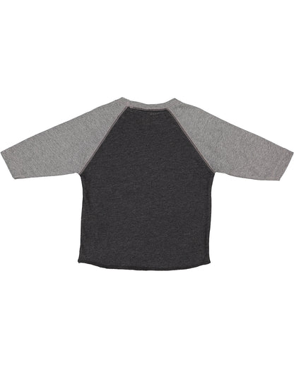 Toddler Baseball T-Shirt - Vintage Smoke / Gran Heather