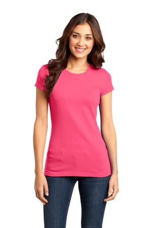 Women's Fitted Very Important Tee - Neon Pink