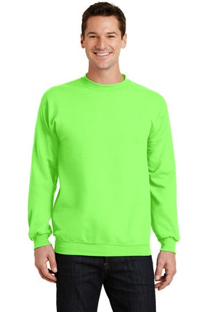 Unisex Core Fleece Crewneck Sweatshirt - Neon Green