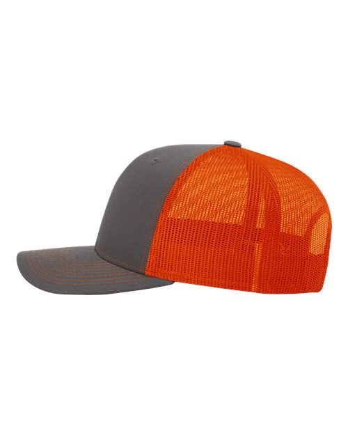 Richardson 112 Charcoal/ Orange — direct side