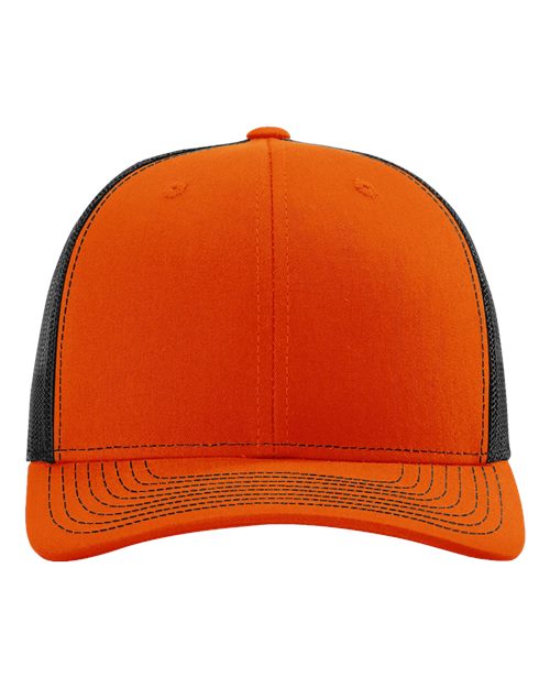Richardson 112 Orange/ Black — front