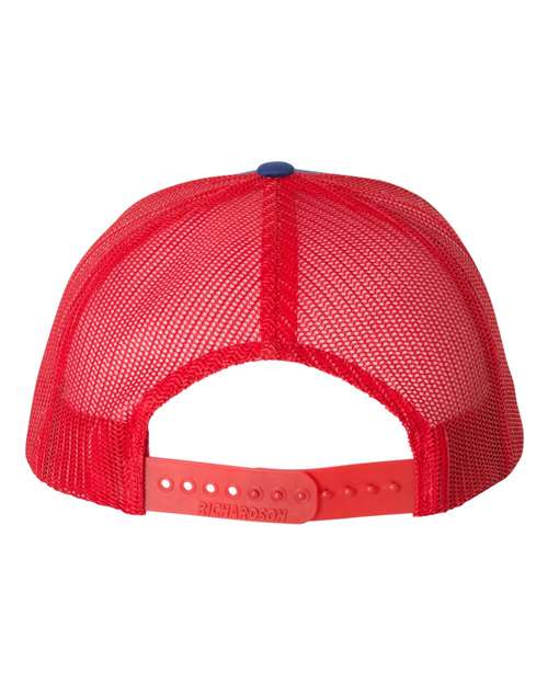 Richardson 112 Royal/ Red — back