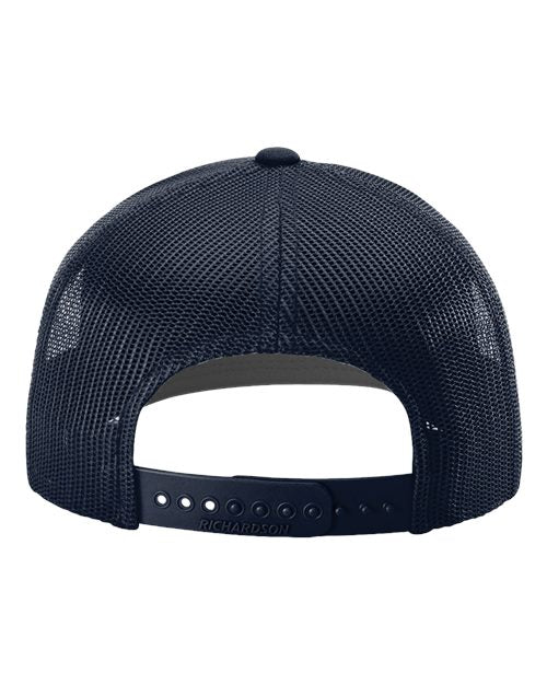 Richardson 112 White/ Navy — back