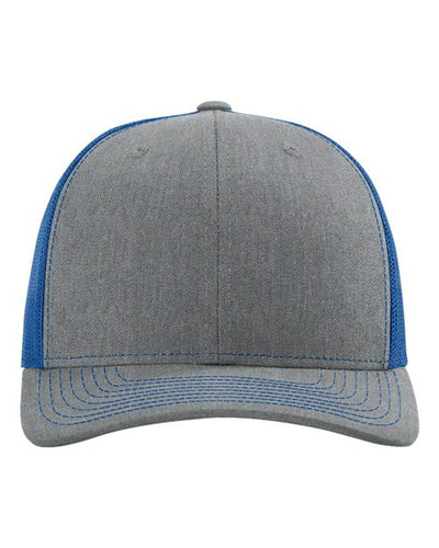 Richardson 112 Heather Grey/ Royal — front