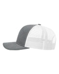 Richardson 112 Heather Grey/ White — direct side