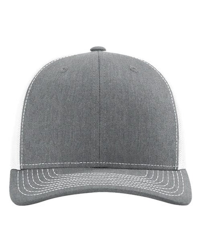 Richardson 112 Heather Grey/ White — front