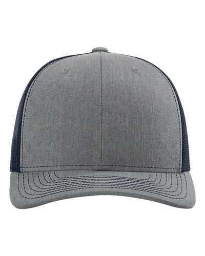 Richardson 112 Heather Grey/ Navy — front