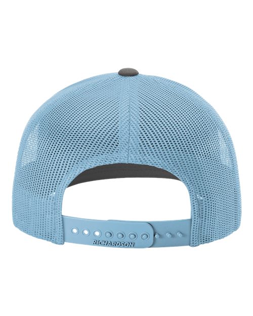 Richardson 112 Charcoal/ Columbia Blue — back