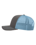 Richardson 112 Charcoal/ Columbia Blue — direct side