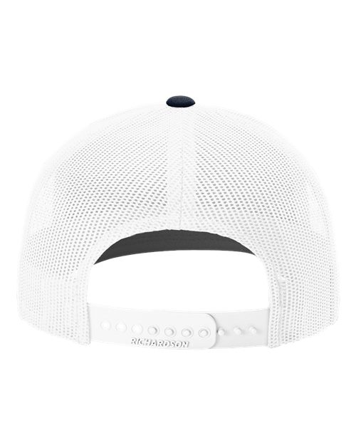 Richardson 112 Columbia Blue/ White/ Navy — back