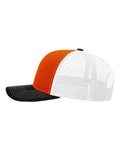 Richardson 112 Orange/ White/ Black — direct side