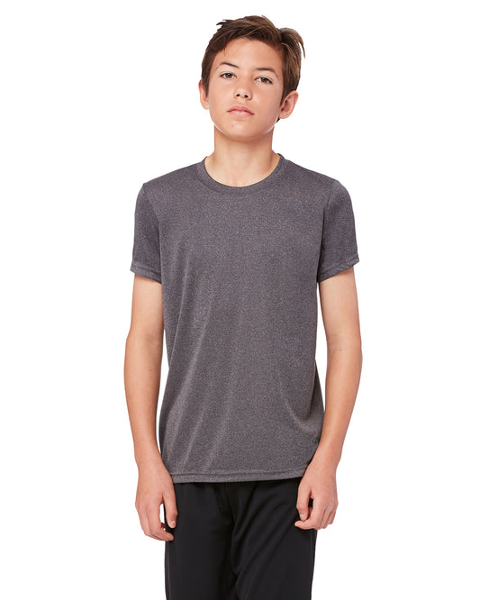 Youth Performance Short-Sleeve T-Shirt - Dark Gray Heather