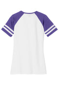 Women's Game V-Neck Tee - White / Heather Purple