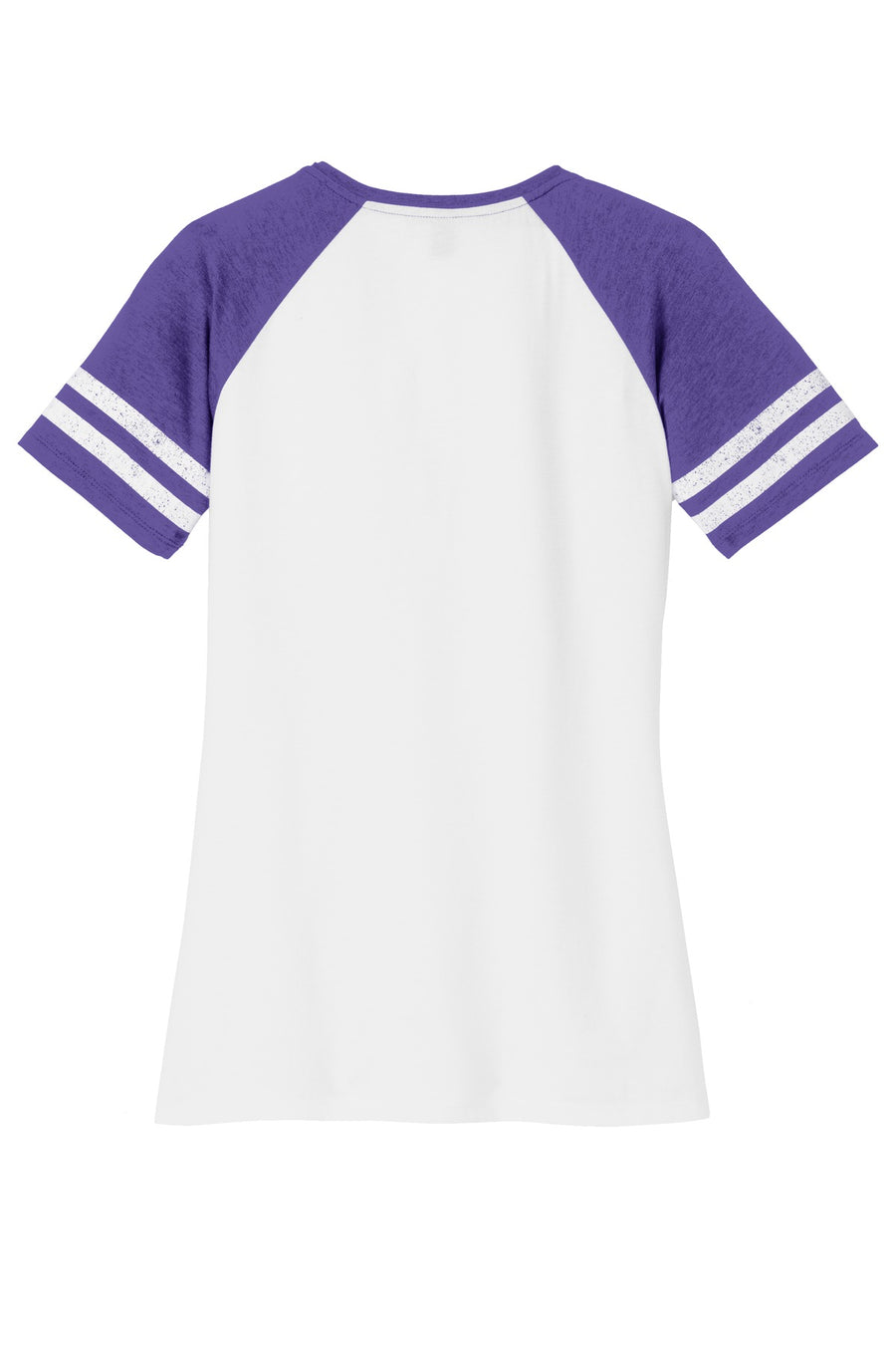 Women's Game V-Neck Tee - White / Heather Purple