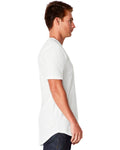 Men's Cotton Long Body Crew - White