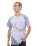 Unisex Multi-Color Spiral Short Sleeve T-Shirt - Malibu