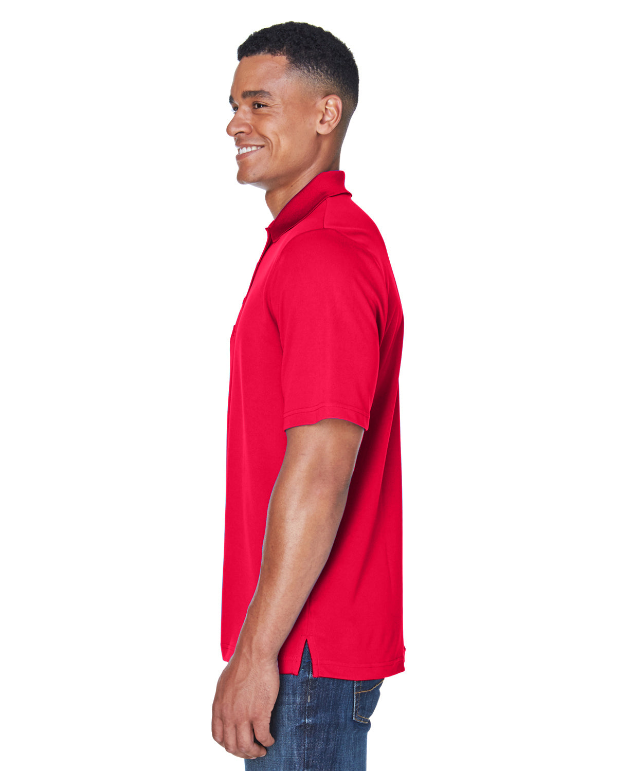 Men's Origin Performance Piqué Polo with Pocket - Classic Red 850