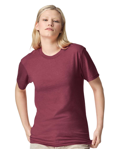 Unisex CVC T-Shirt - Heather Cranberry