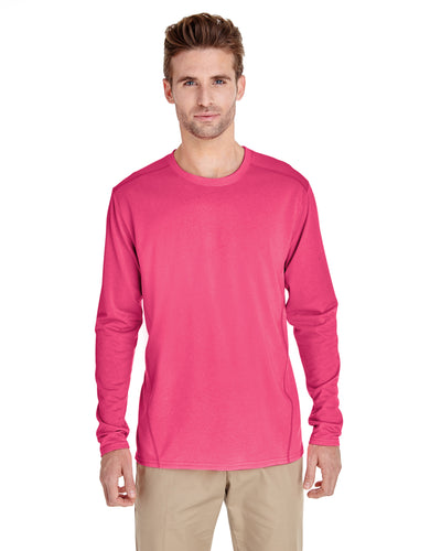 Unisex Performance®  Long-Sleeve Tech T-Shirt - Safety Pink