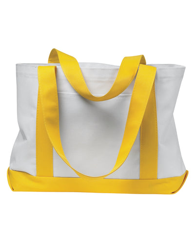 P & O Cruiser Tote Bag - White / Yellow