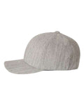 Flexfit 6477 Heather Grey — direct side