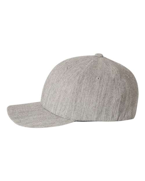 Flexfit 6477 Heather Grey — direct side