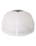 Flexfit 6511 Charcoal/ White — back