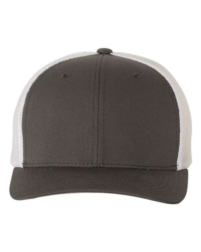 Flexfit 6511 Charcoal/ White — front
