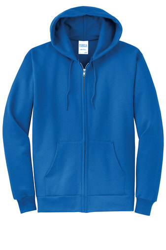 Unisex Core Fleece Full-Zip Hoodie - Royal