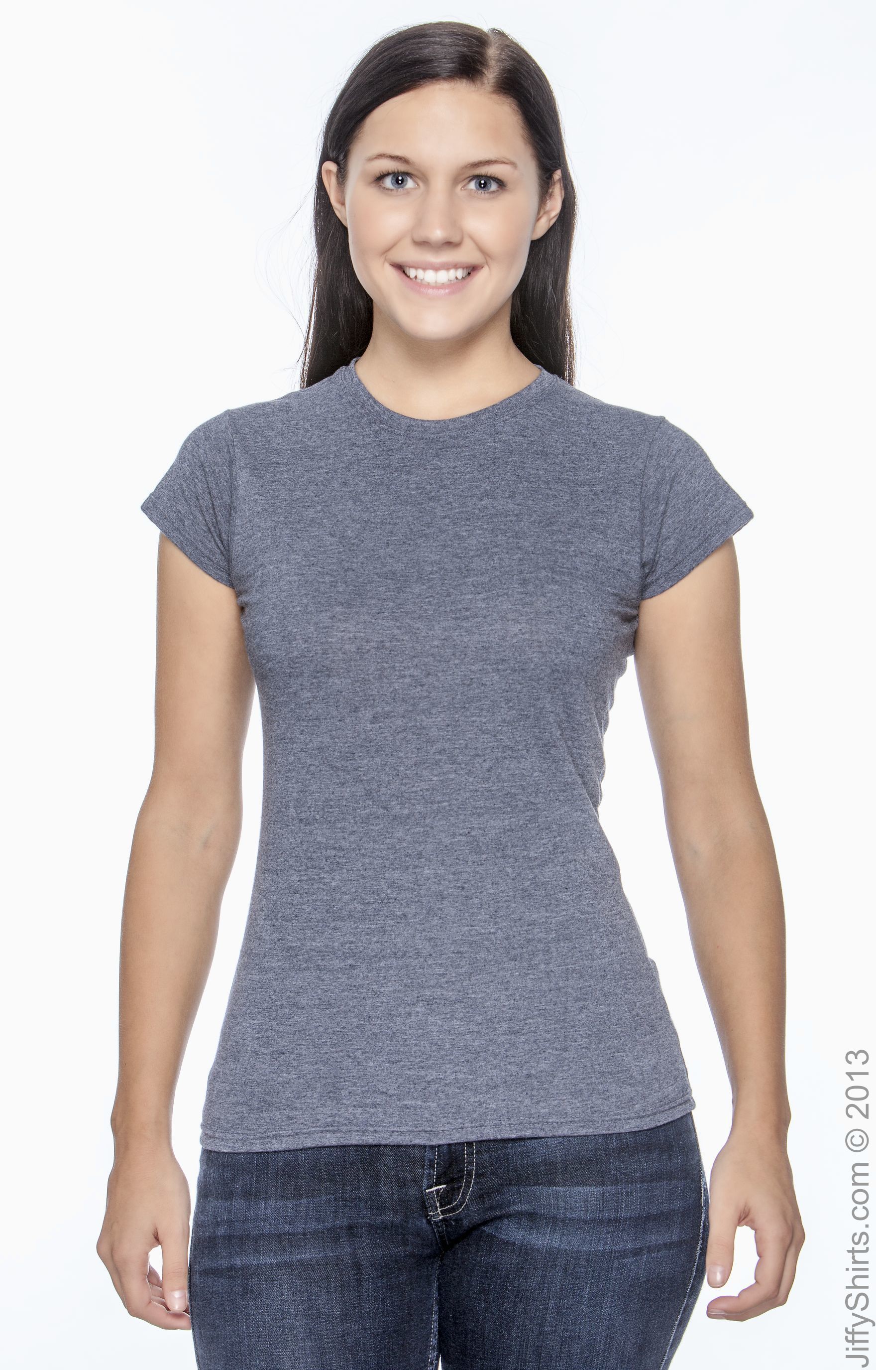 Women's Softstyle® Fitted T-Shirt - Heather Navy