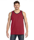 Unisex Lightweight Tank - Independence Red / Navy