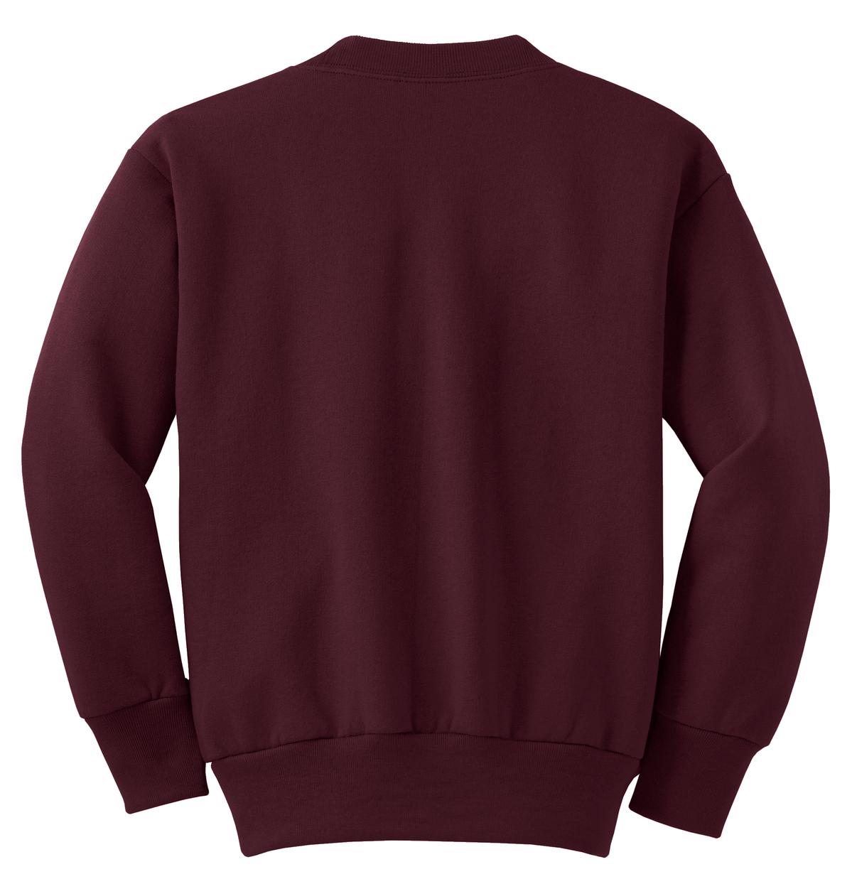 Youth Core Fleece Crewneck Sweatshirt - Maroon