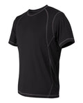 Pieced Interlock T-Shirt - Black / Slate